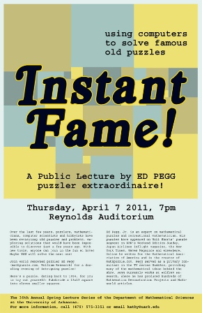SLS 2011 public lecture poster