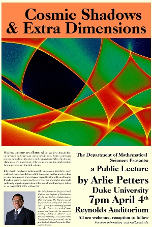 2013 Spring Lecture Series Public Lecture poster