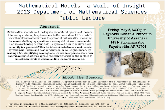 2023 Poster Designed by Dr.Lisette de Pillis